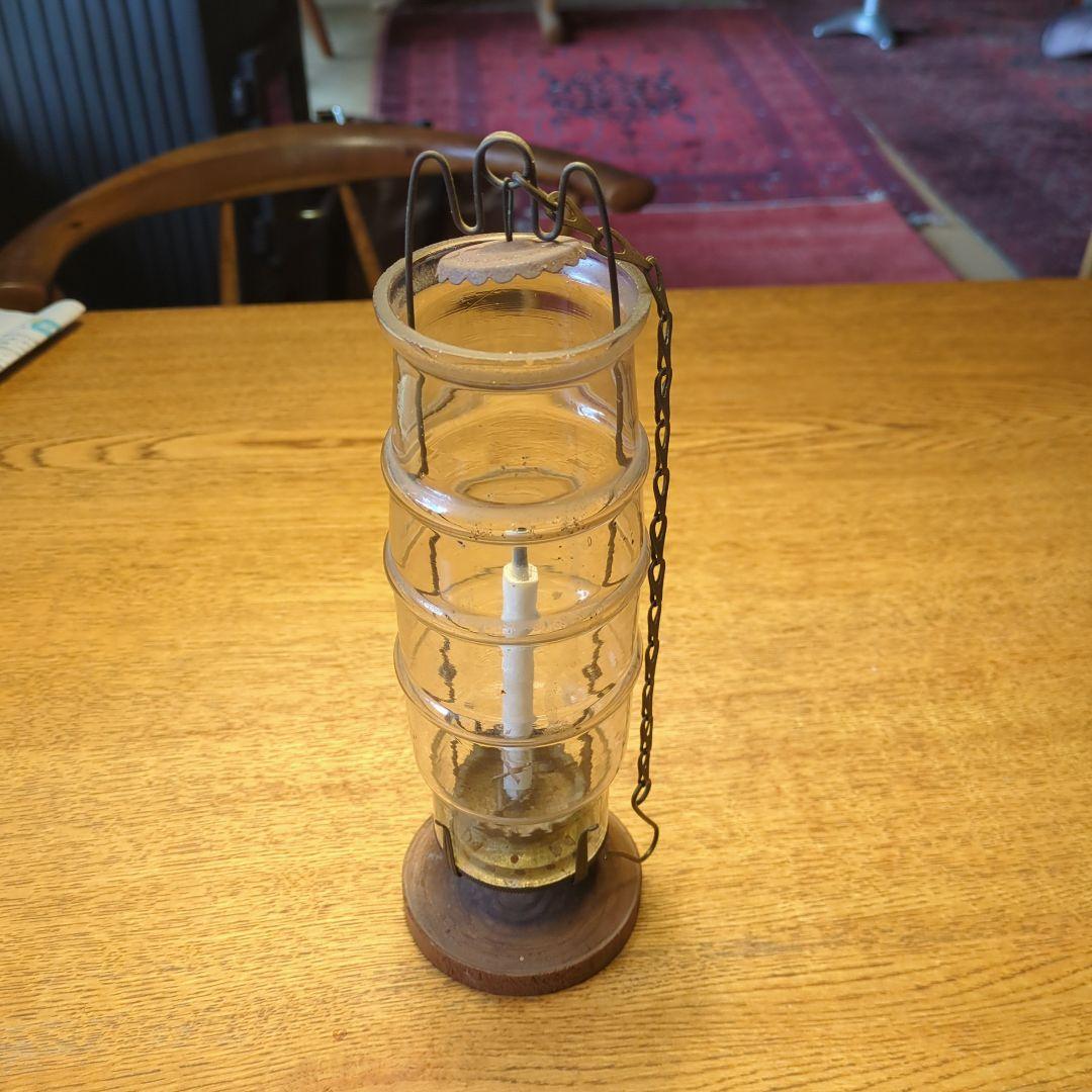 キャンドルランタン　アンティークガラスランプ キャンドルホルダー