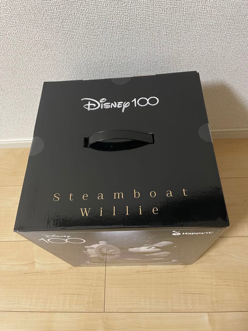 ディズニー ハッピーくじ ラスト賞 蒸気船ウィリー特大フィギュア C賞キャンバス