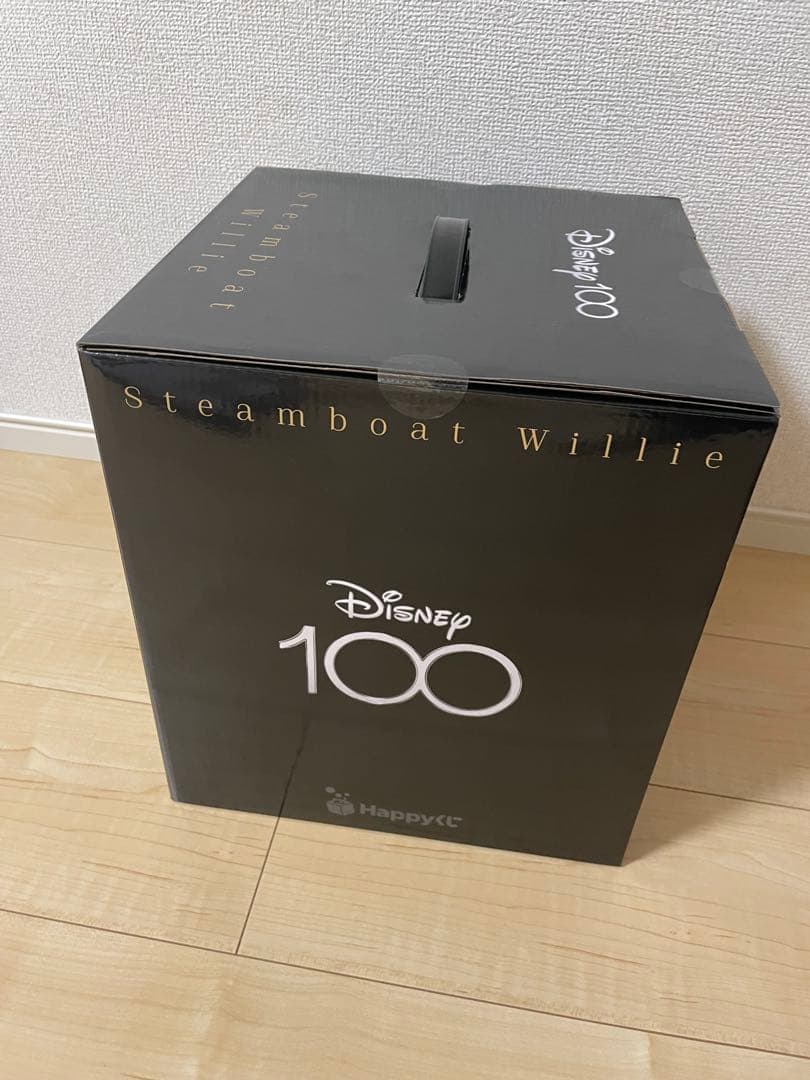 ディズニー ハッピーくじ ラスト賞 蒸気船ウィリー特大フィギュア C賞キャンバス