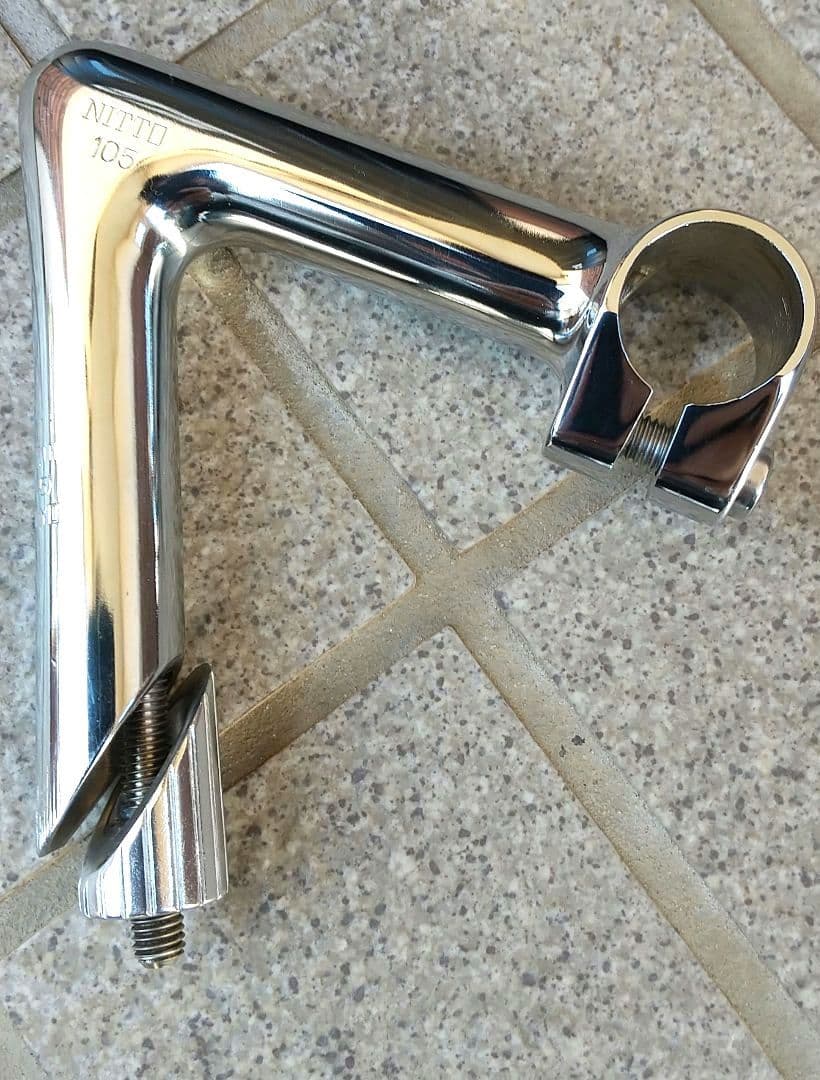 日東 NJ PRO 鉄ステム105mm 　鉄　NJS 認定 競輪 ピスト