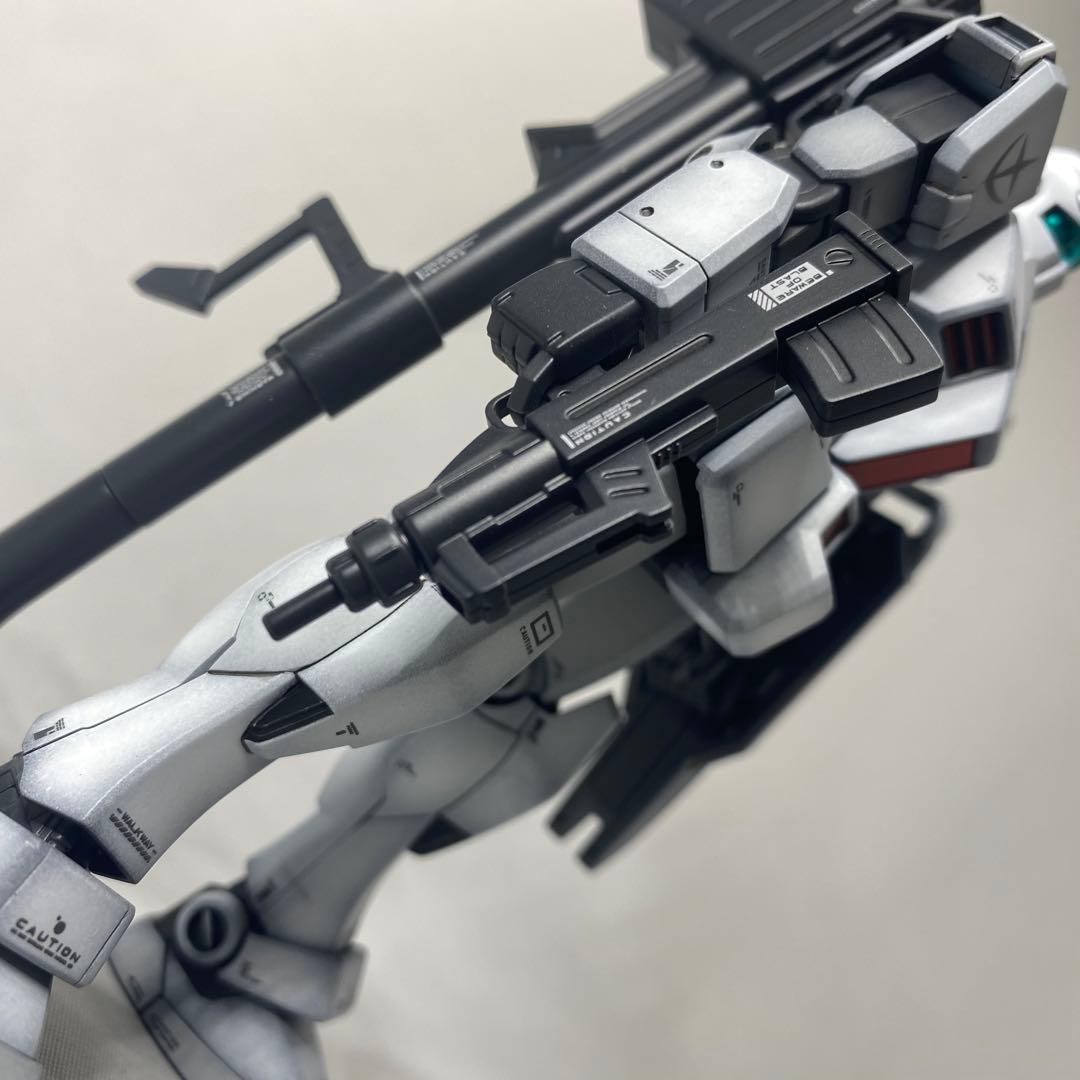HG ジム　ロールアウトカラー　全塗装　完成品　ガンプラ　塗装済
