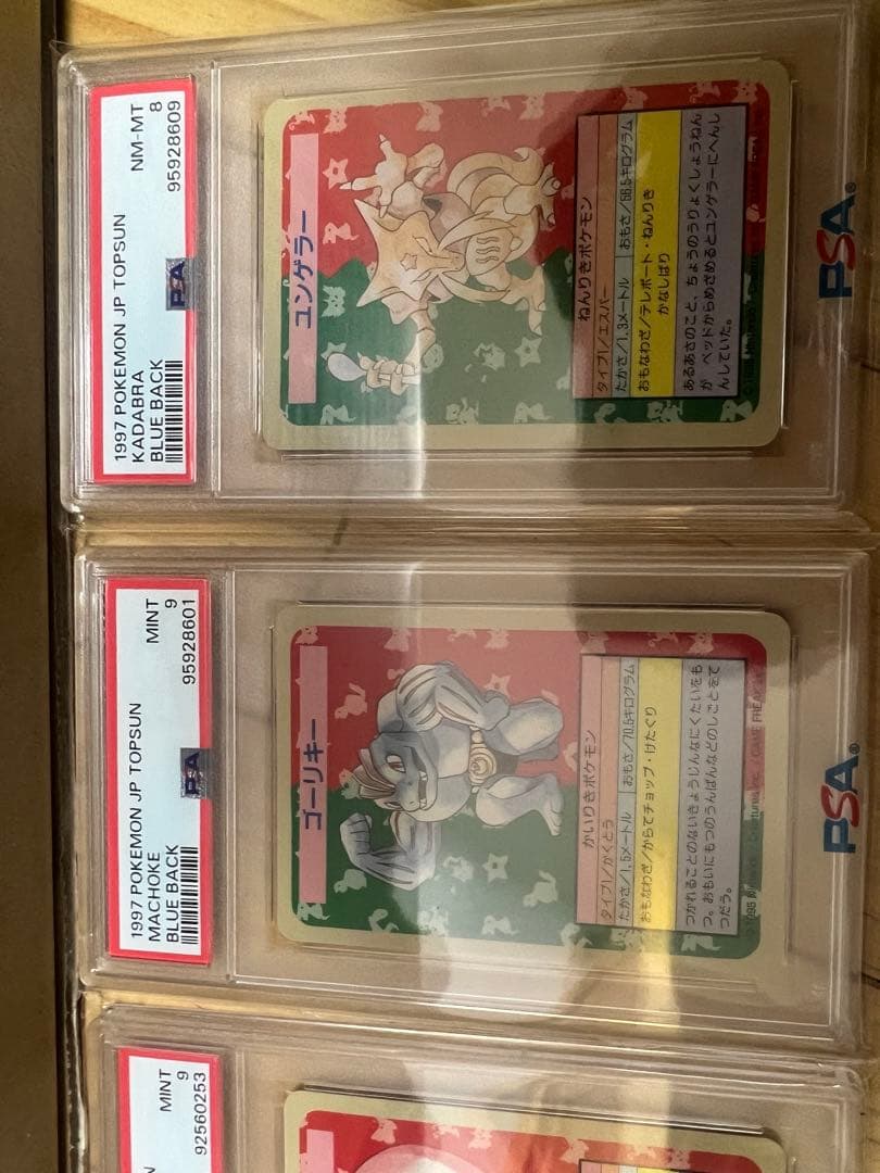 エラー番号無し　トップサン 裏面青 ポケモンカード　PSA 8枚 Topsun