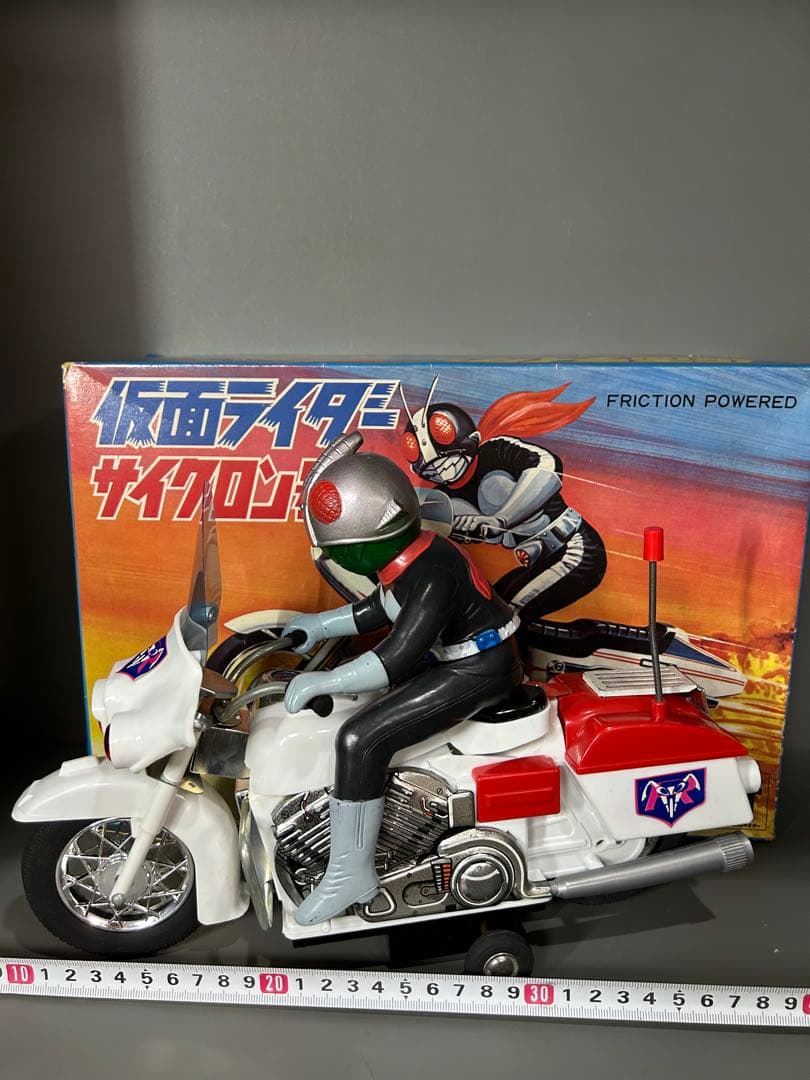 ｅｃo★　仮面ライダー　サイクロン号ヨネザワ製　箱付き石森プロ毎日放送東映