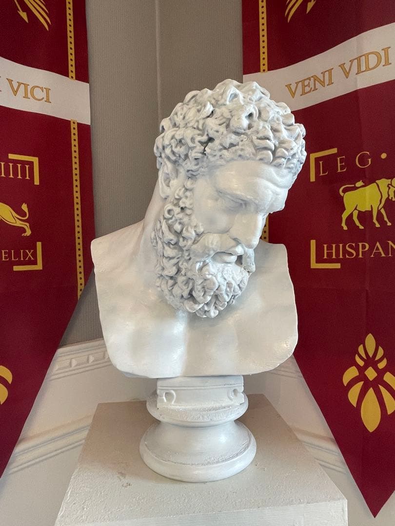 彫刻 ヘラクレス頭像 高さ50cm,美術デッサン教具,卓上 装飾品,工芸品美術品