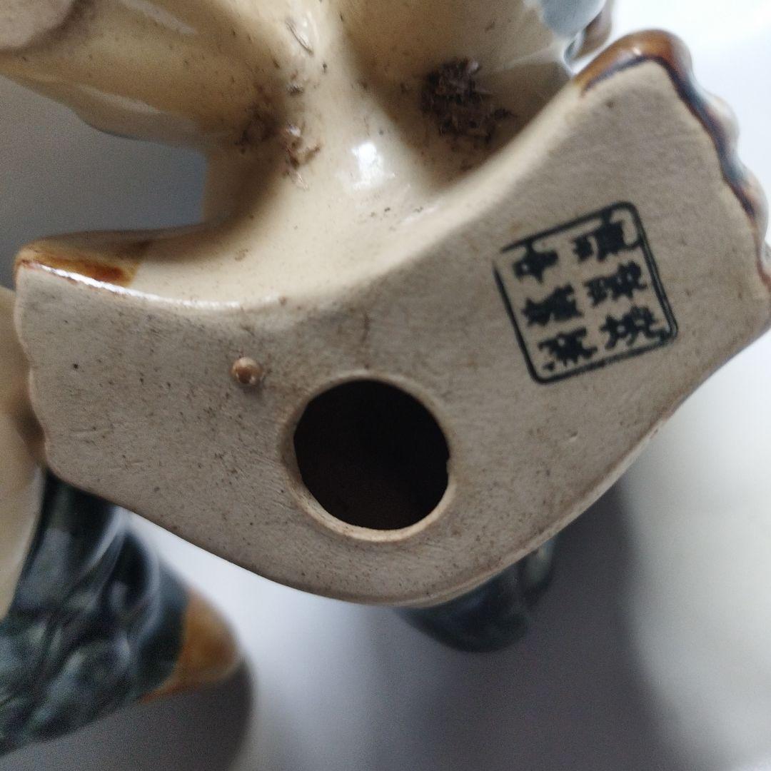 沖縄　シイサー　魔除け陶器製 2体セット