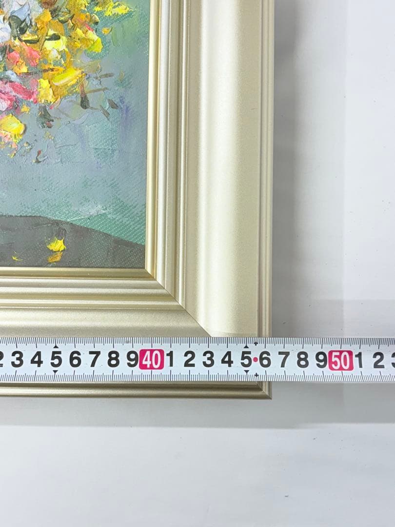 「薔薇」 　堀哲夫 【肉筆】油絵 油彩画 絵画 日本画 アート 花 直筆サイン有