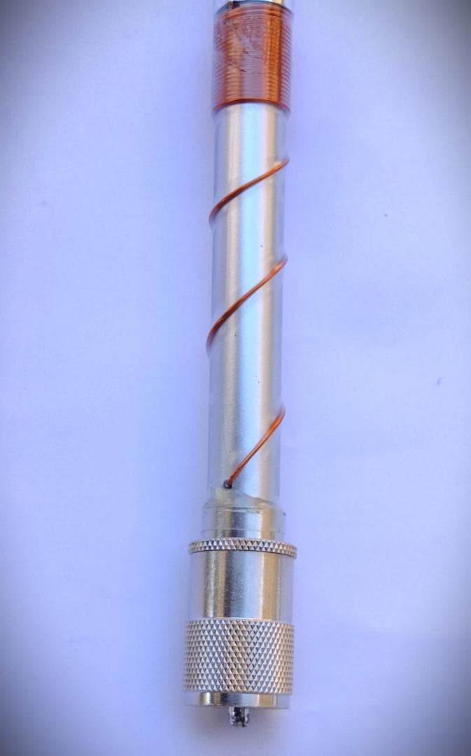 小桜様指定★AMコンパクト・軽量！ヘリカルホイップアンテナ25～30MHz（銀）