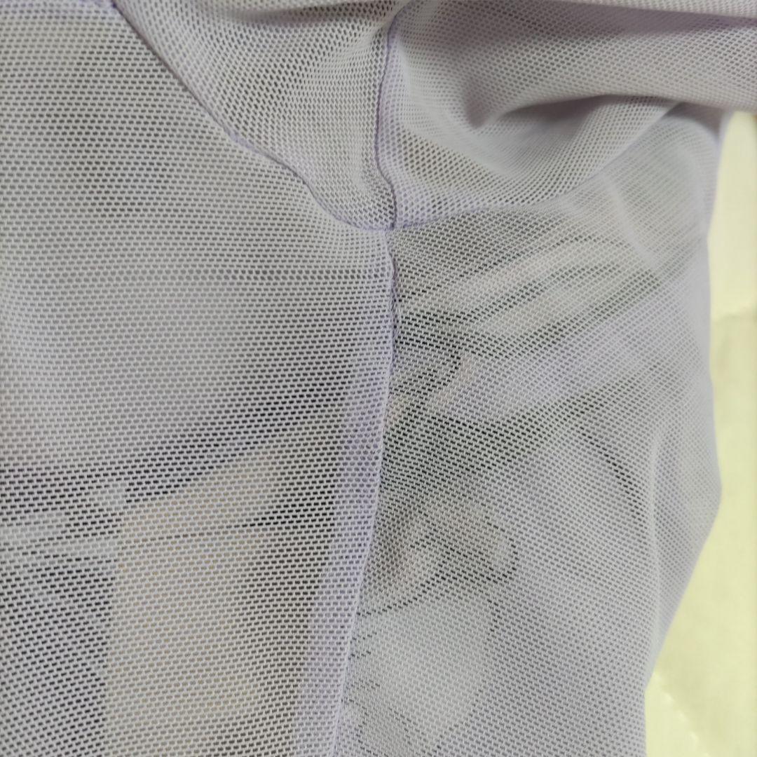 stina 花柄 長袖レオタード ラベンダー