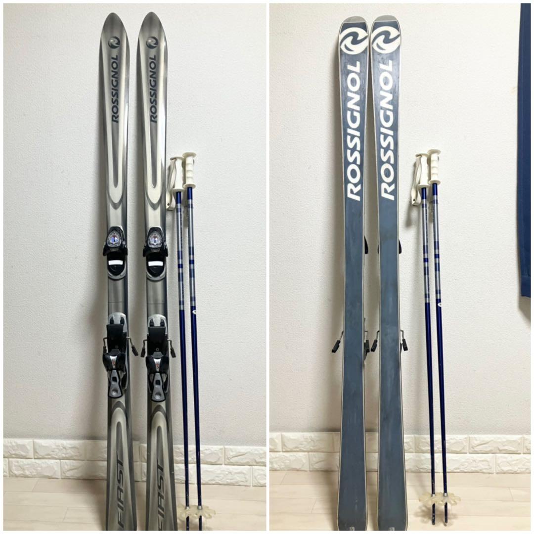 約309〜332mmブーツ対応/ロシニョールFIRSTスキー170 ストック付