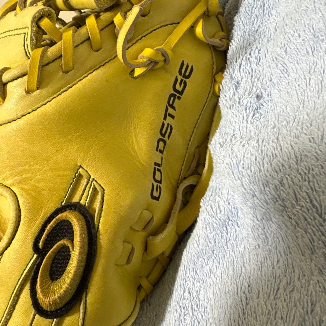ゴールドステージ 軟式用グローブ イエロー