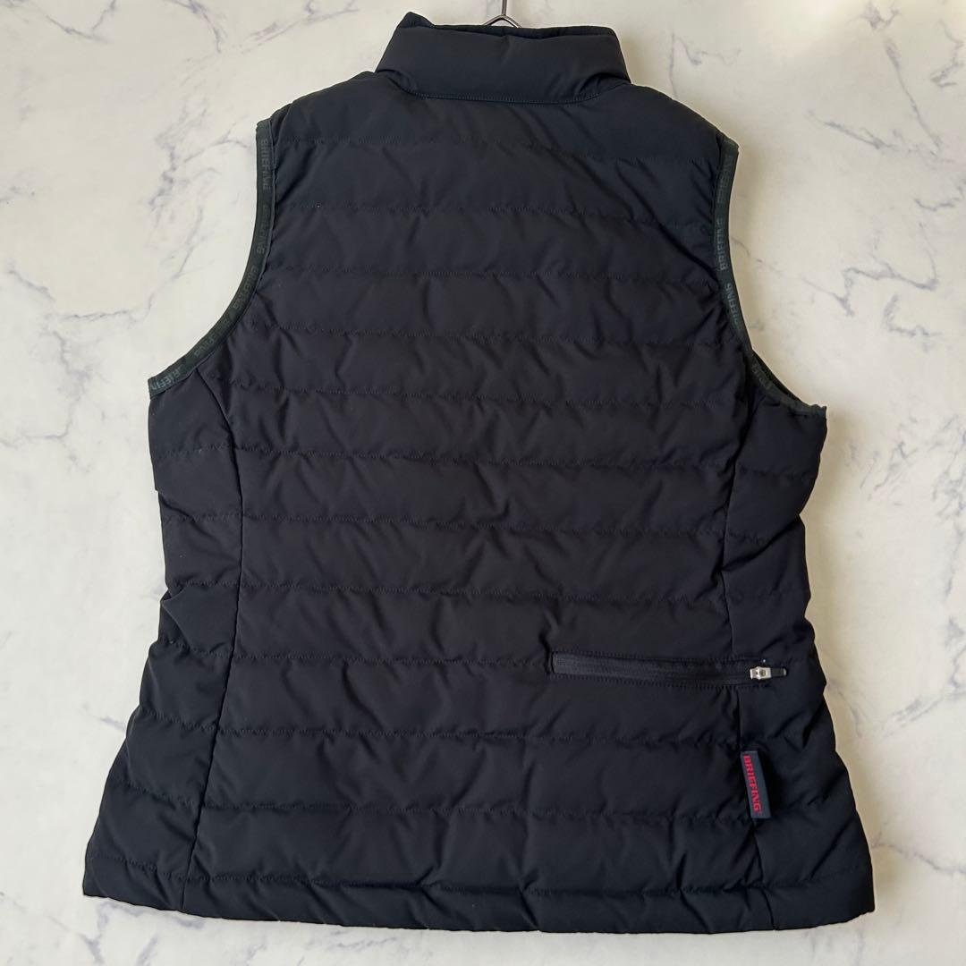 極美品 BRIEFING TAION 蓄熱 ダウンベスト タイオン 袋付き 黒