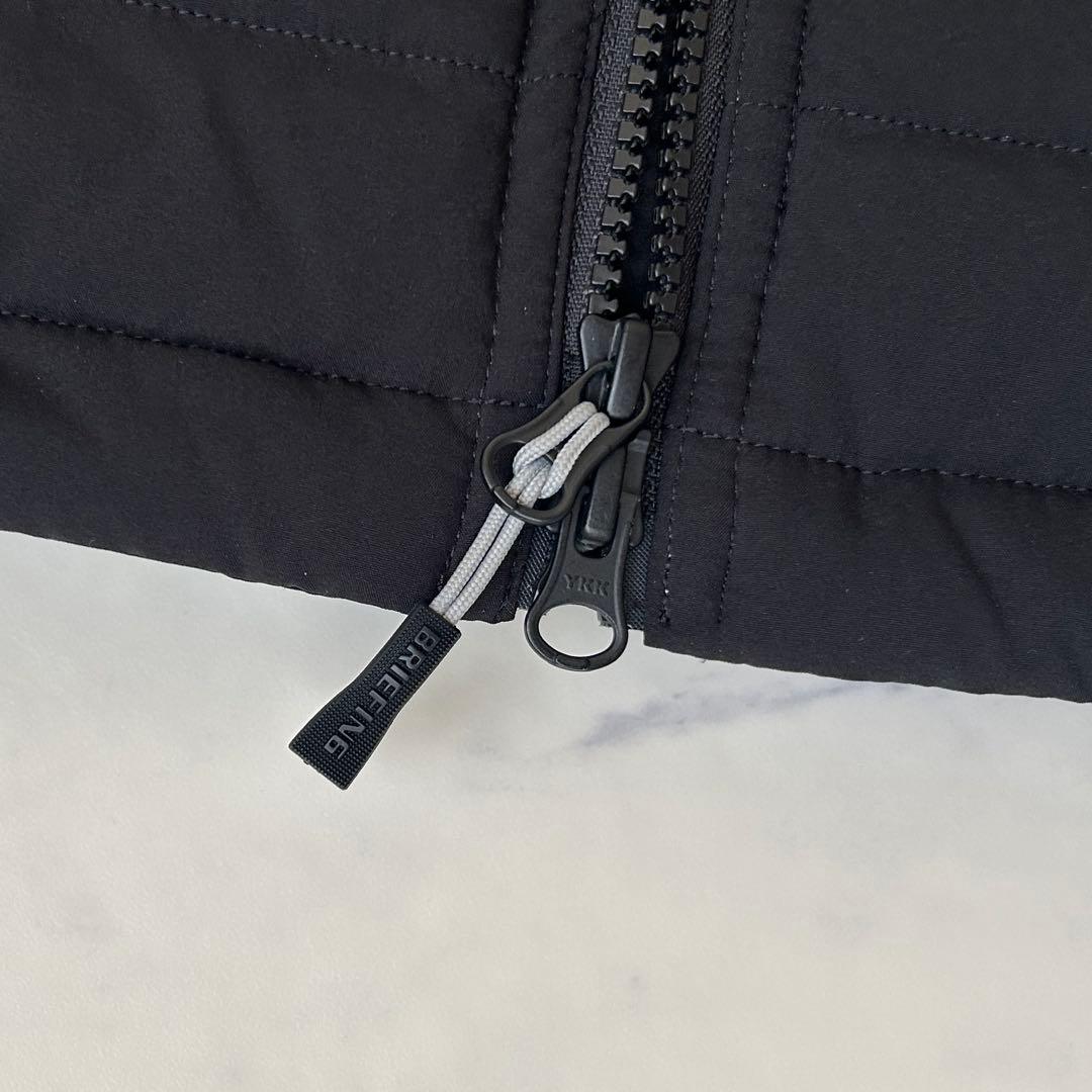 極美品 BRIEFING TAION 蓄熱 ダウンベスト タイオン 袋付き 黒