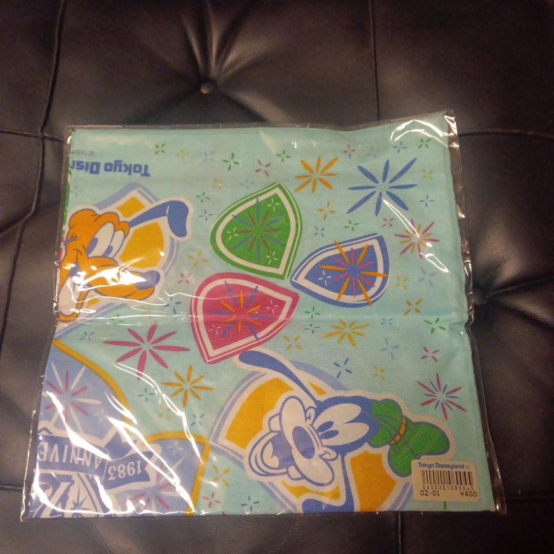 ディズニーランドレトロ15thべんとうチーフハンカチタオルセット