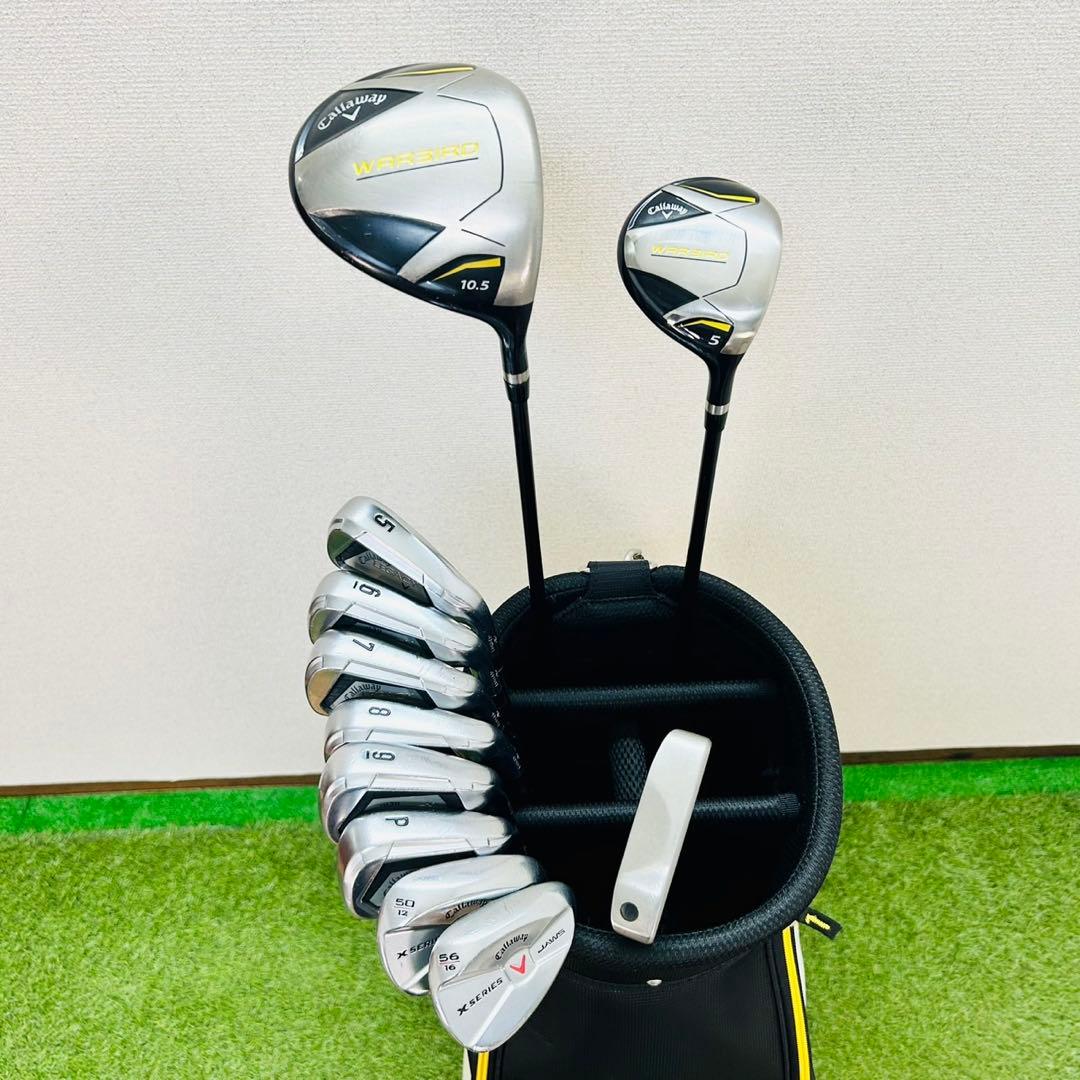 人気モデル キャロウェイ ウォーバード ゴルフクラブセット メンズ S 初心者