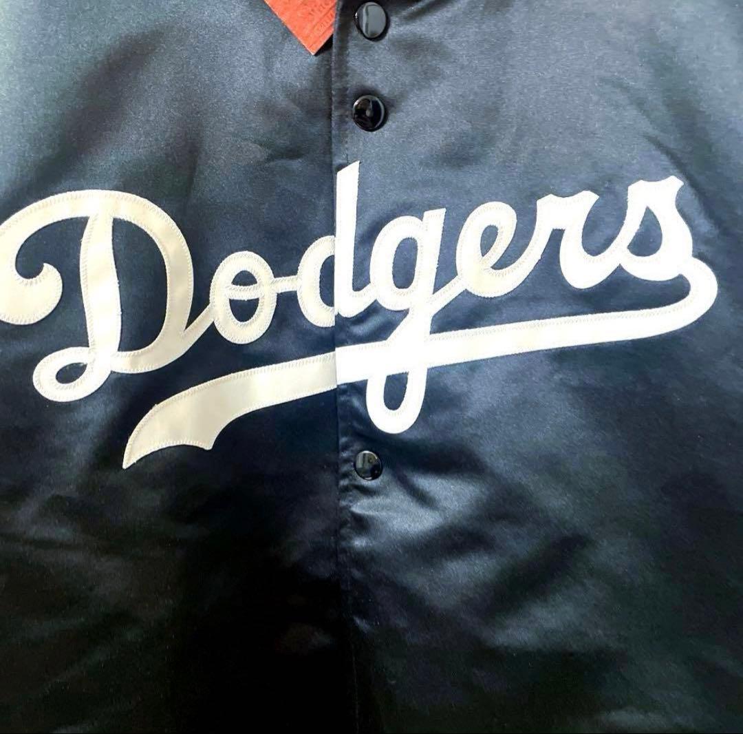 ドジャース スタジャン　ミッチェル＆ネス Dodgers L (XL相当) 黒