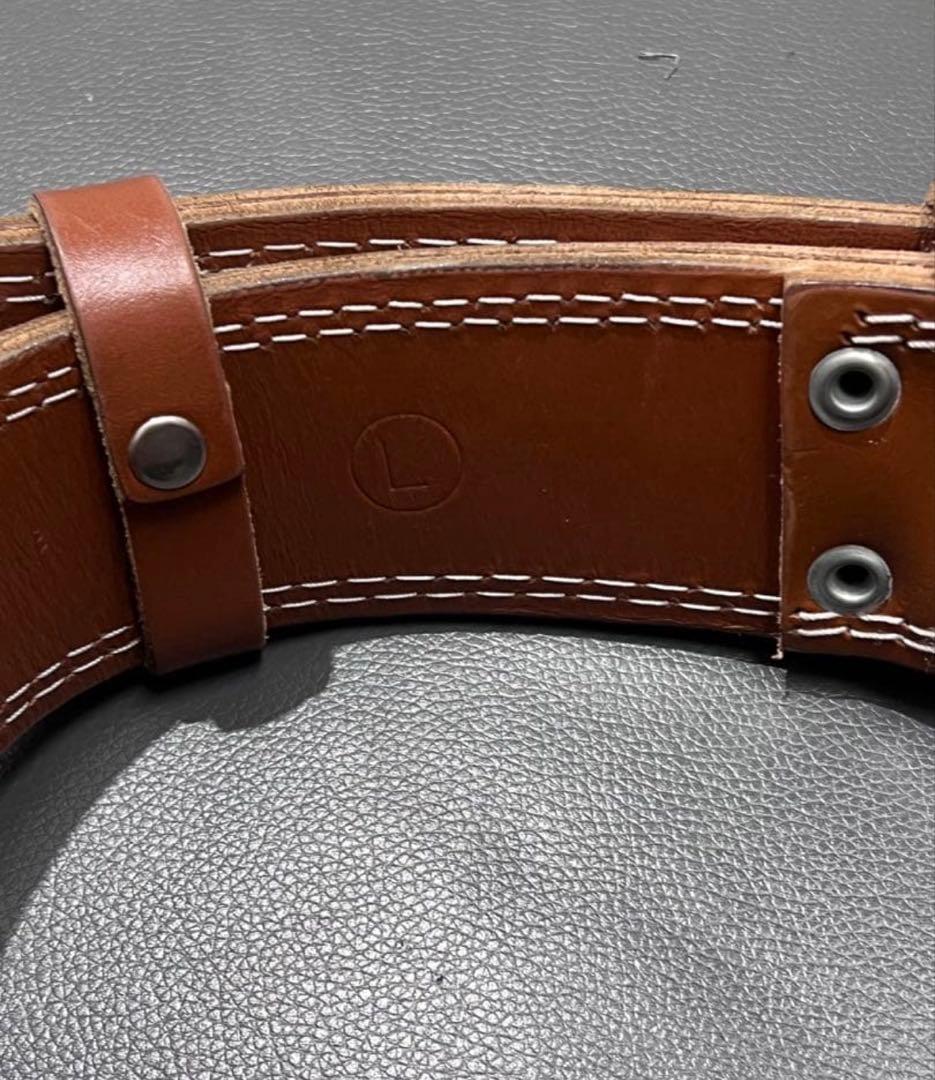 GOLD'S GYM レザーパワーベルト Lサイズ