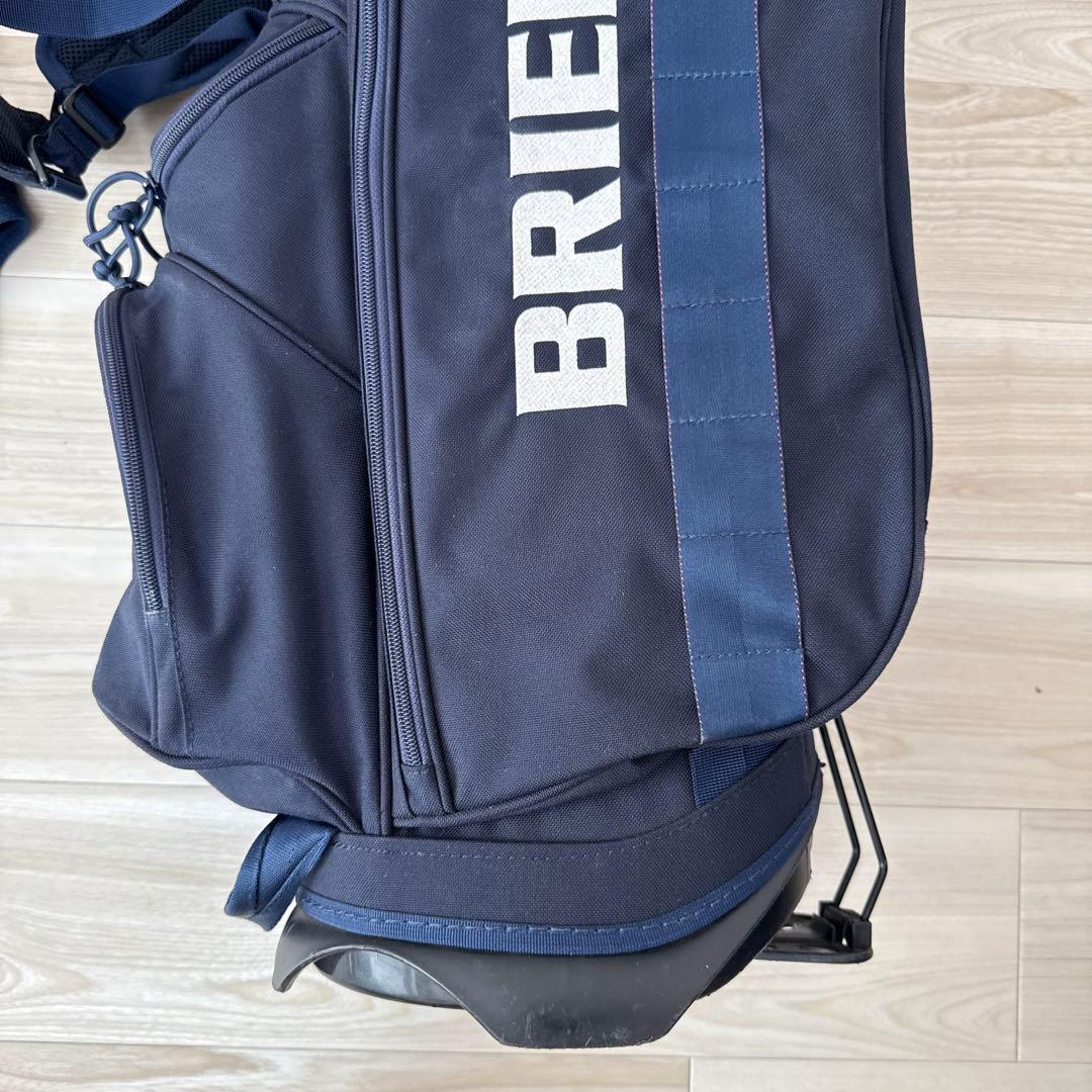 ブリーフィング　キャディバッグ　ショルダー式　スタンド式　軽量　ネイビー　紺