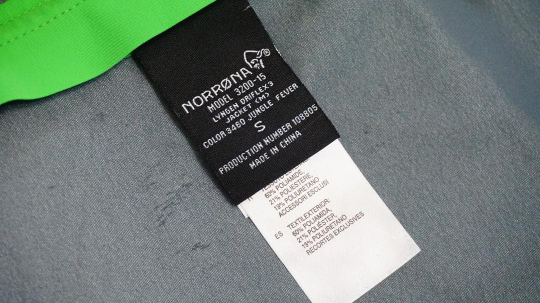 ノローナ　スノージャケット　Lyngen Driflex3 メンズ海外S