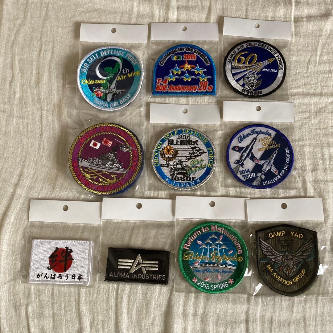 ワッペン まとめ売り 自衛隊 アルファ ブルーインパルス 震災