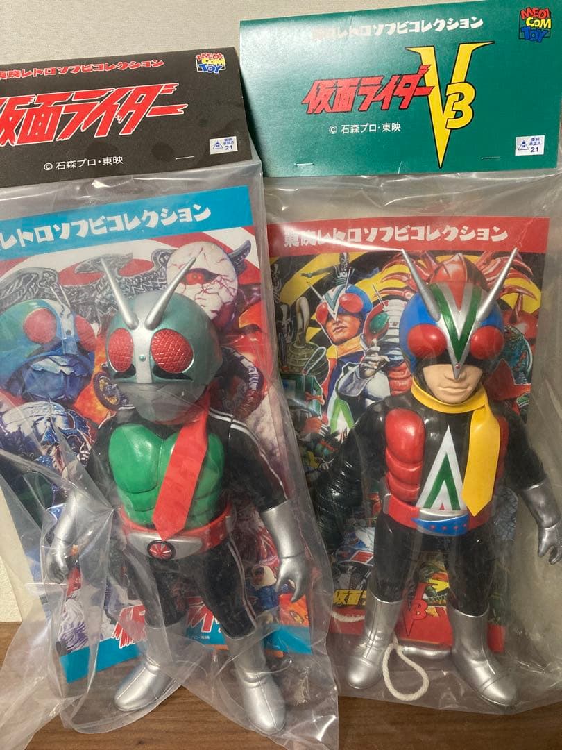 東映レトロコレクション　ソフビ　インディーズソフビ　ライダーマン　仮面ライダー