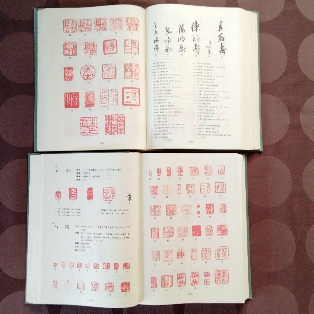 [中国書画家印鑑款識]水墨画書文物鑑定必備専用工具書唐宋元明清近代中国書画家一覧