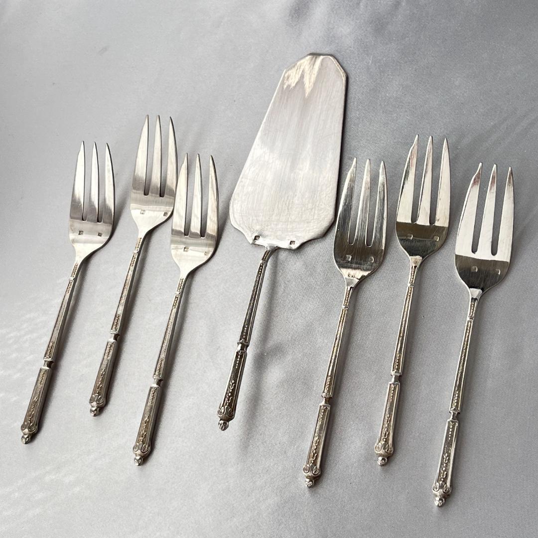 【仏蘭西】 ロシア様式のケーキフォーク ケーキサーバー 仏蘭西