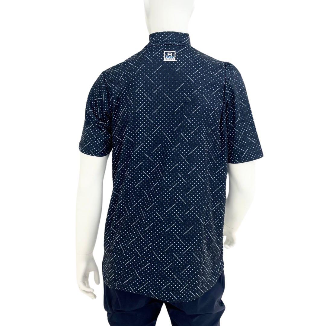 エリートグリップ　ROUGHWATERS 半袖モックネック　ネイビー　LL