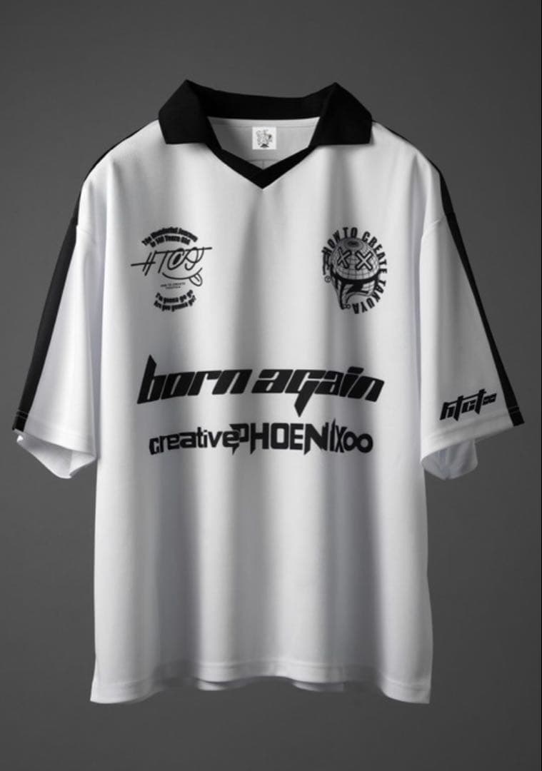 【TAKUYA∞の創り方】フットボール Tシャツ/ホワイト 半袖Lサイズ