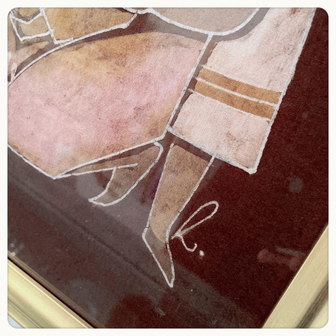 バティック　ろうけつ染め　ドイツ マドンナ額