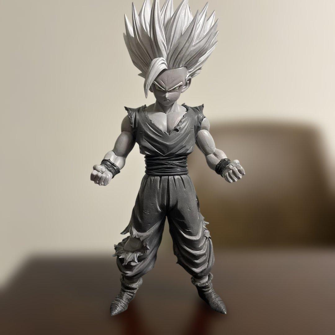 ドラゴンボール　フィギュア　リペイントmsp 孫悟飯　モノクロ彩色