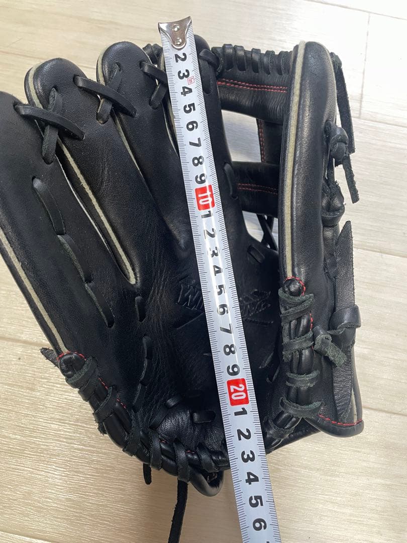 Mizuno ミズノ　左利き　左用　硬式野球グローブ 黒/赤