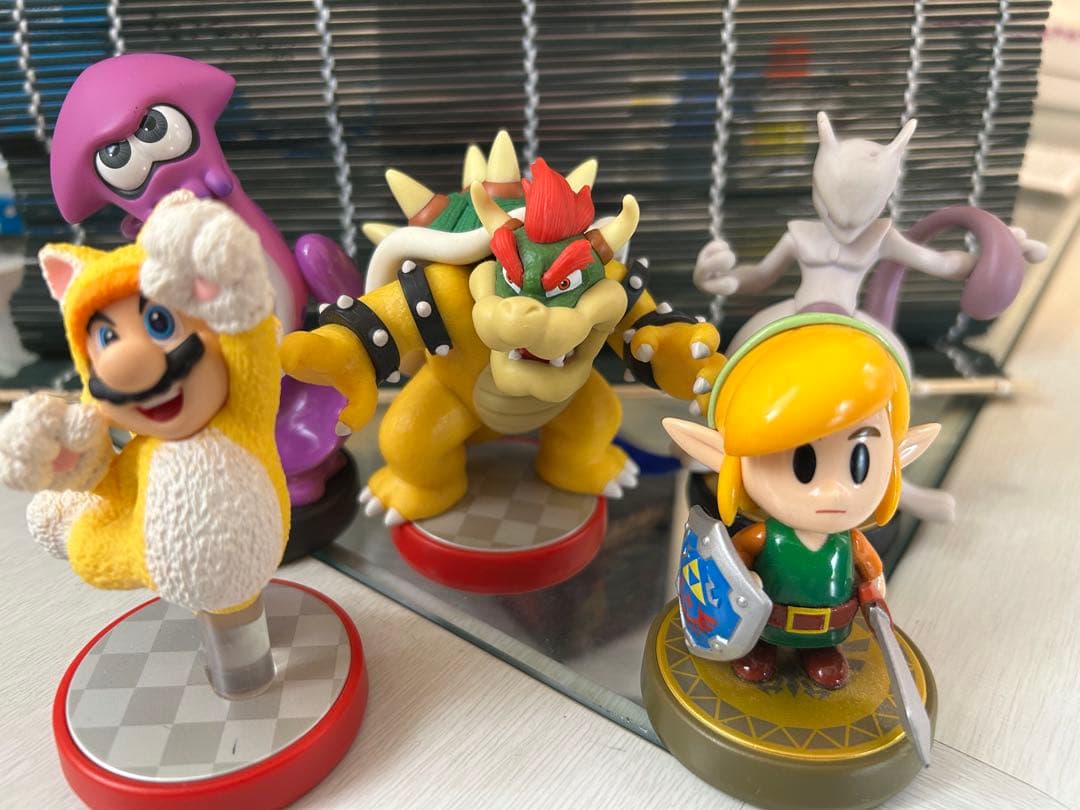 アミーボ フィギュアセット マリオ・リンク・クッパ・ミュウツー・イカ