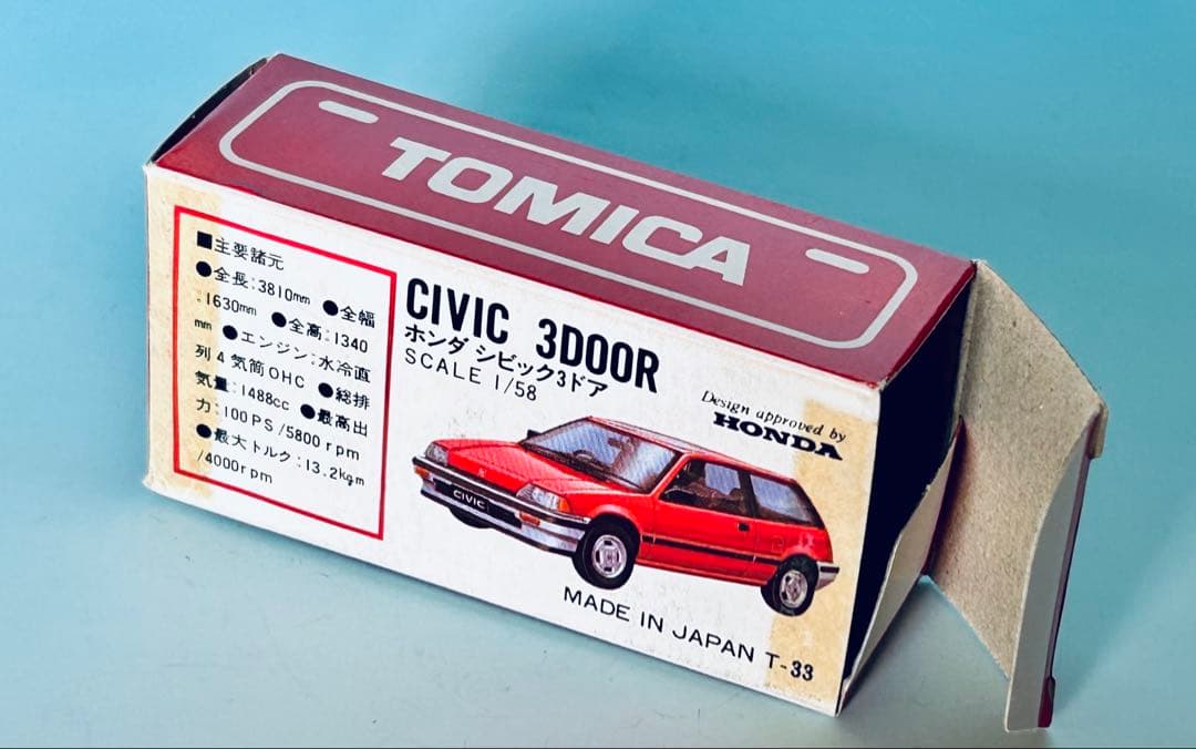 トミカ赤箱 17 ホンダ シビック 3ドア