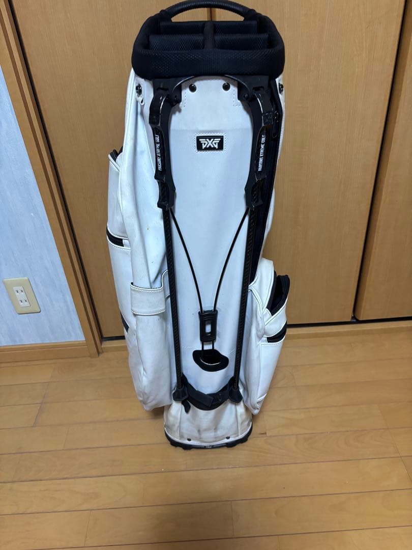 PXG ホワイト スタンドキャディバッグ
