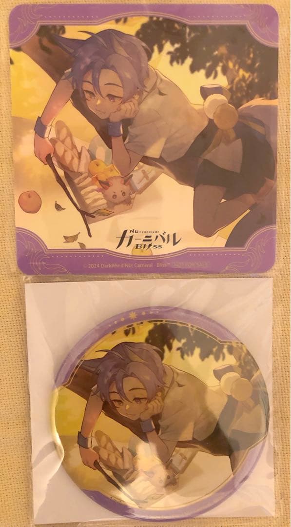 【新品未使用】NU:カーニバル AGF GiGO 缶バッジ コースター 玖夜