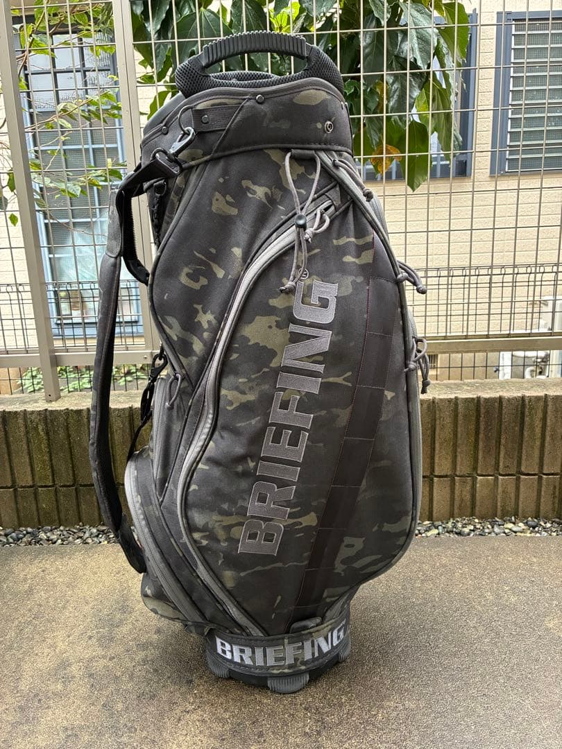 ブリーフィングBRIEFING CR-5 カモフラ黒　キャディバッグ　15分割