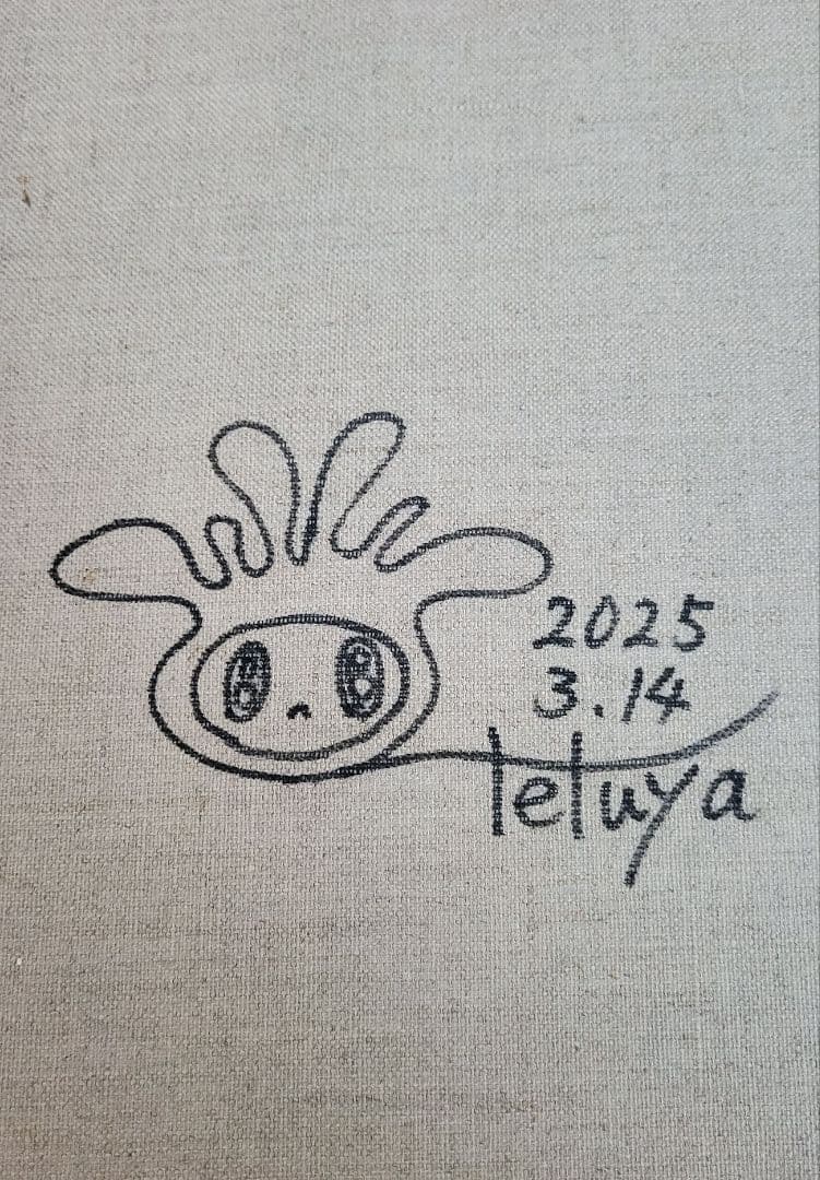 ★鈴木哲也★S8(455×455mm)アクリル原画1点物★送料無料#132