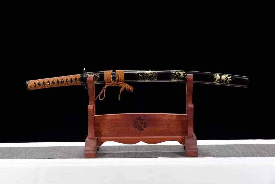 【金花脇差】中炭素鋼武士刀 武具　刀装具　日本刀　模造刀 居合刀肋差   短刀