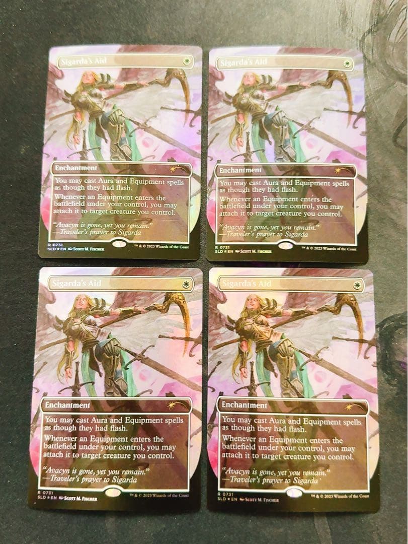 【シークレットライアーfoil】シガルダの助け　英語　4枚セット