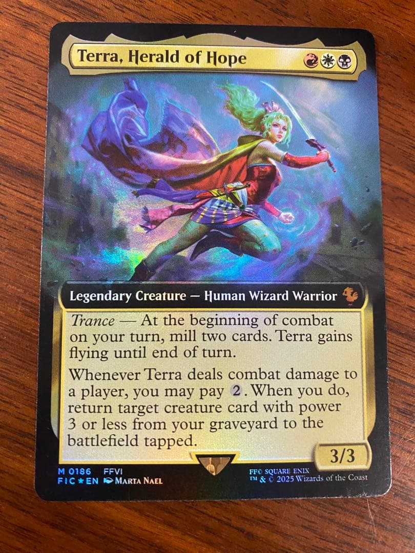 MTG 魔導の力を持つ少女、ティナ　拡張アートfoil版