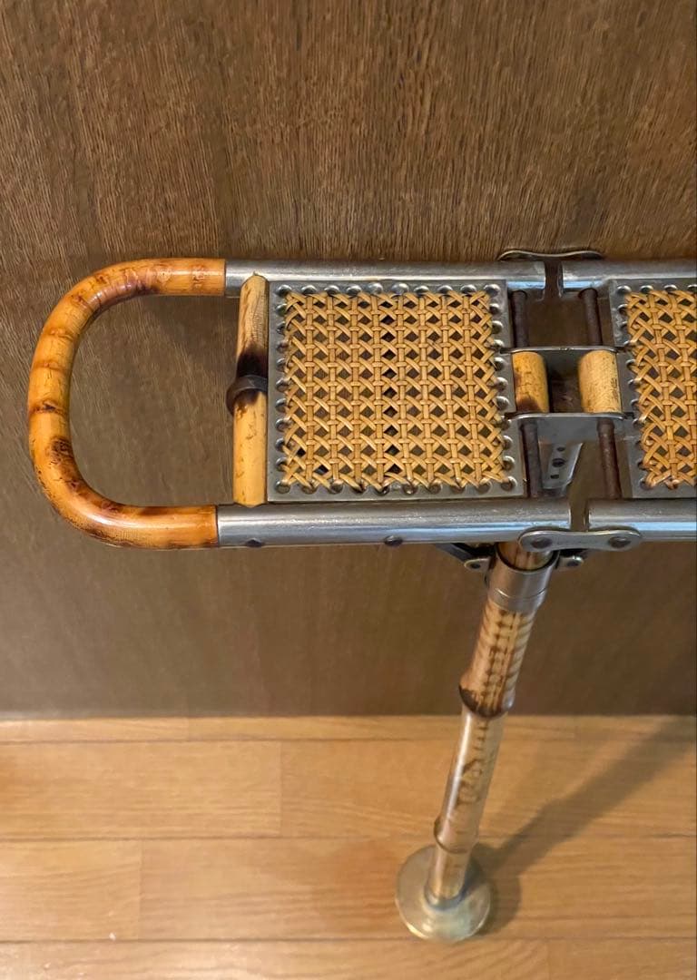 シューティング　スティック　ステッキ　ストック　チェア　バンブー　登山　競馬