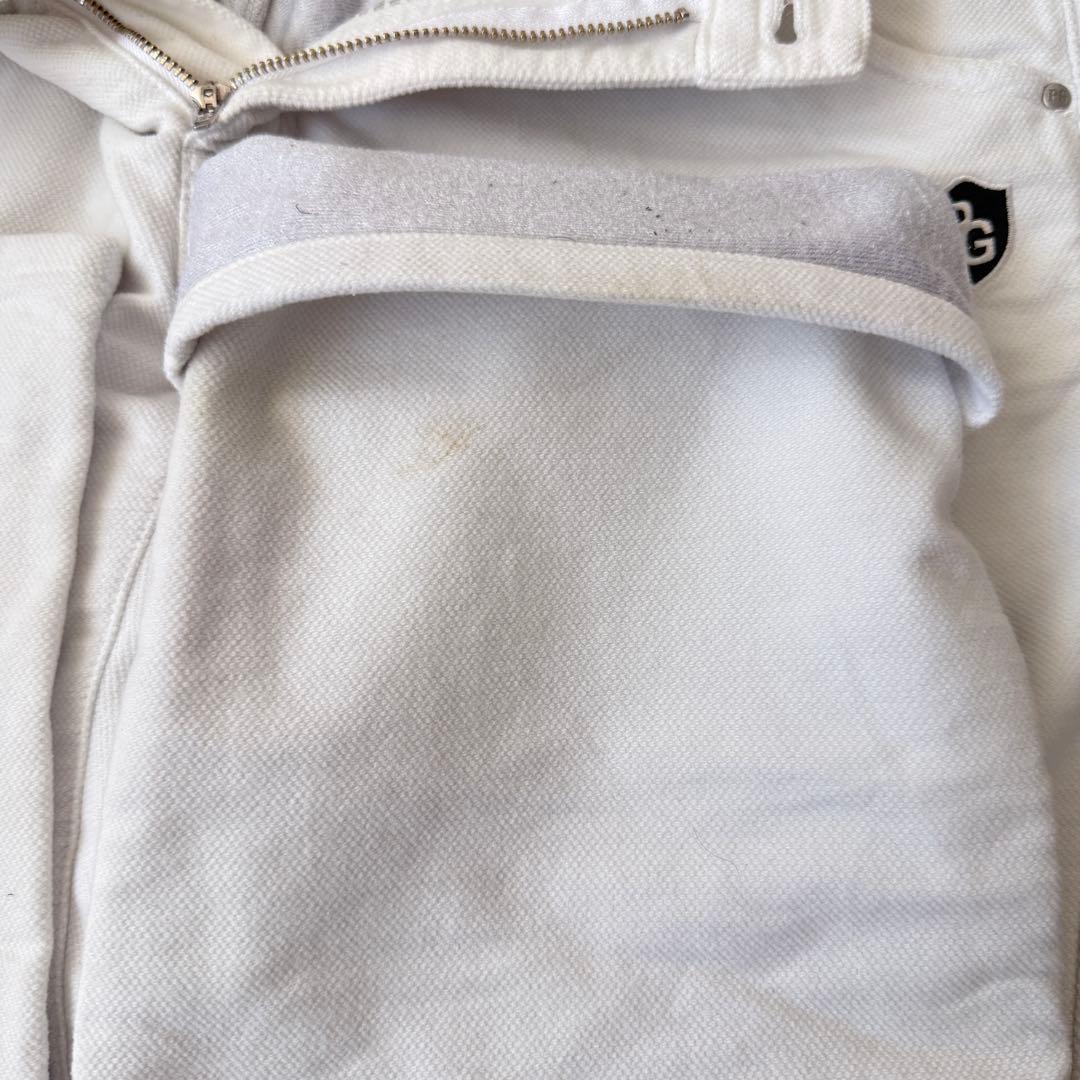 防寒　蓄熱　裏地付き　パーリーゲイツ　パンツ　L〜XL相当 白　暖パン　秋冬　5