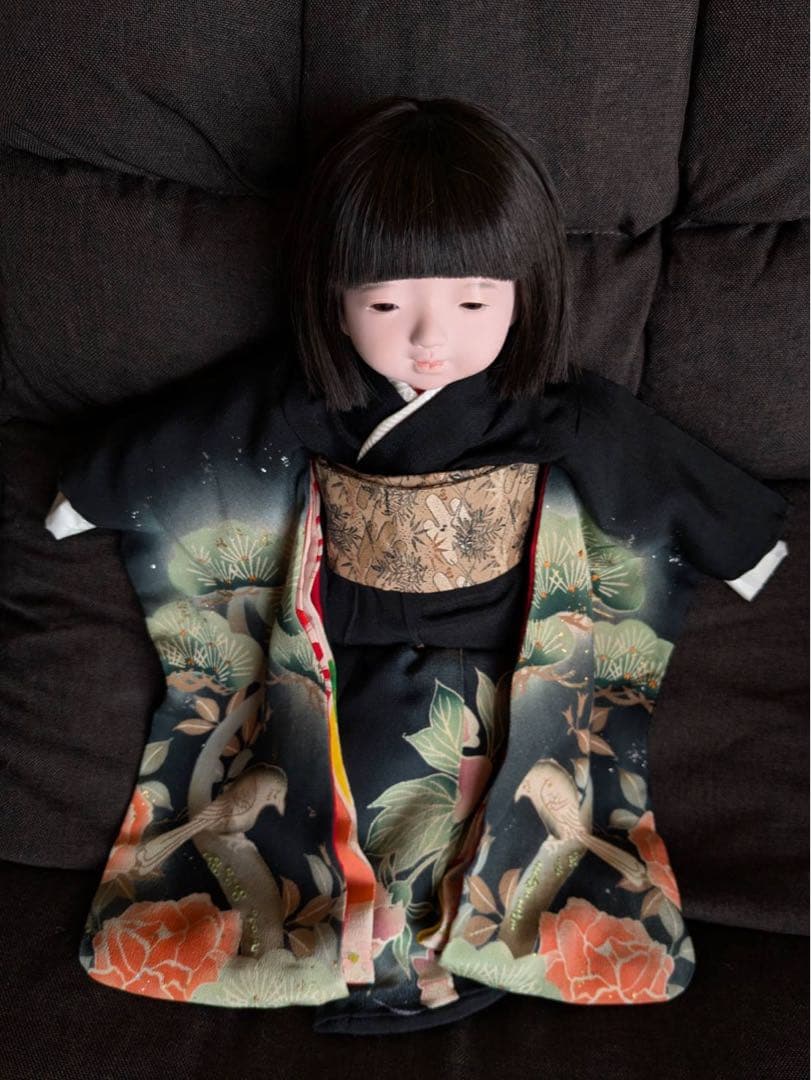 ☆最終値下げ☆ 工房朋　市松人形　女の子　人毛　正絹　春幸作　森重春幸