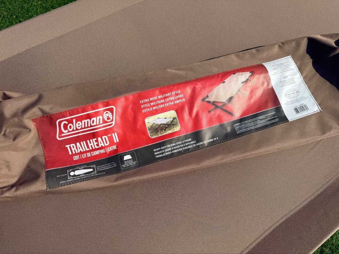 Coleman コット ブラウン 折りたたみ式