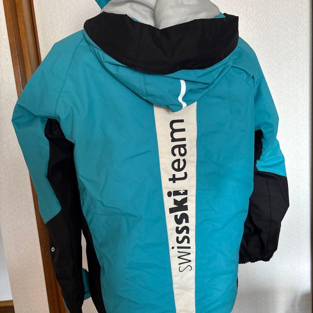 （専用）DESCENTE スキーウェア(子ども用) フード付き 青　調整可能