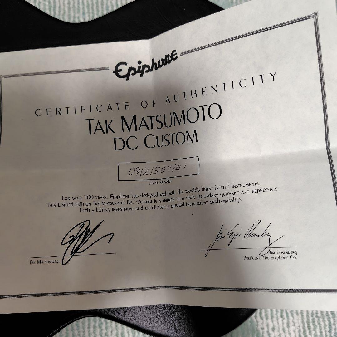 ギター Epiphone Tak Matsumoto DC Custom