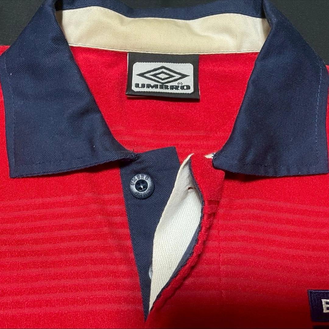 【正規品】1999-01 イングランド代表 アウェイ ベッカム Umbro M