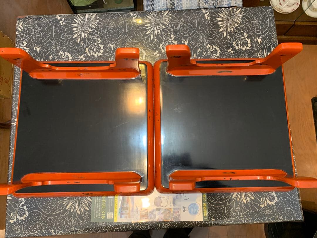 輪島塗　根来　御膳　足付膳　会席膳　５客　膳