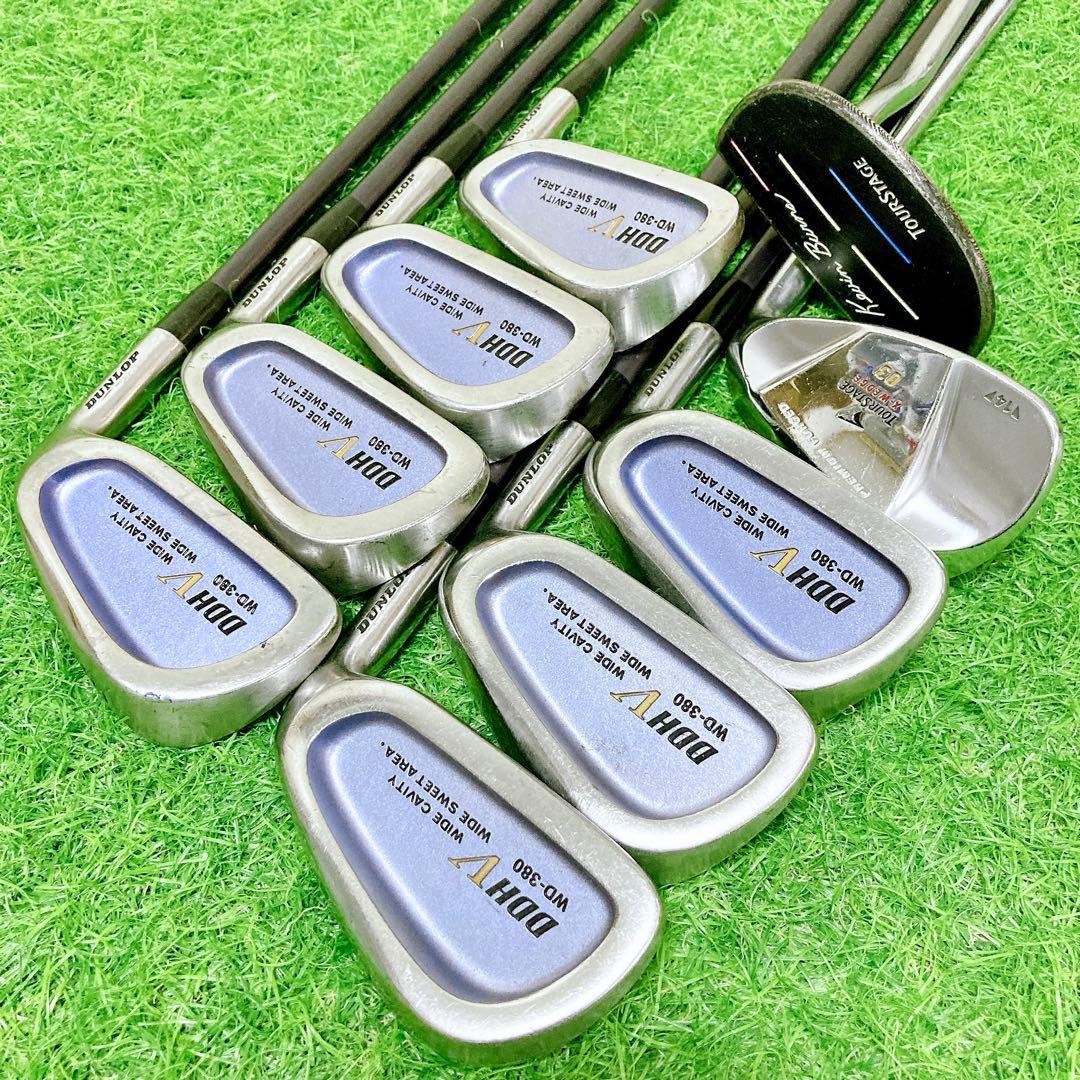 H11.ツアーステージ　初心者オススメ　ゴルフクラブ　メンズセット　12本