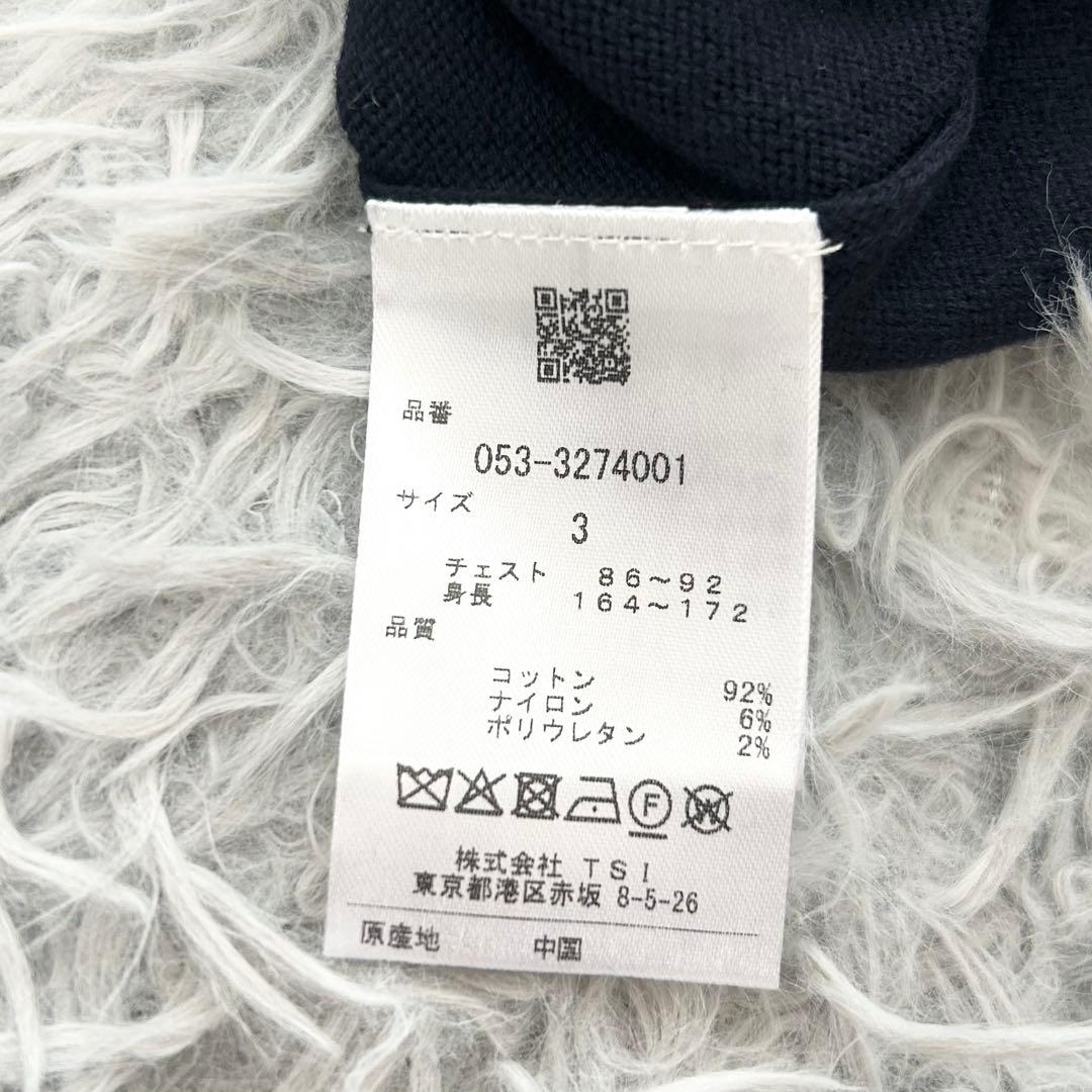 新品　パーリーゲイツ　ニット　セーター　タートルネック　ネイビー　サイズ3